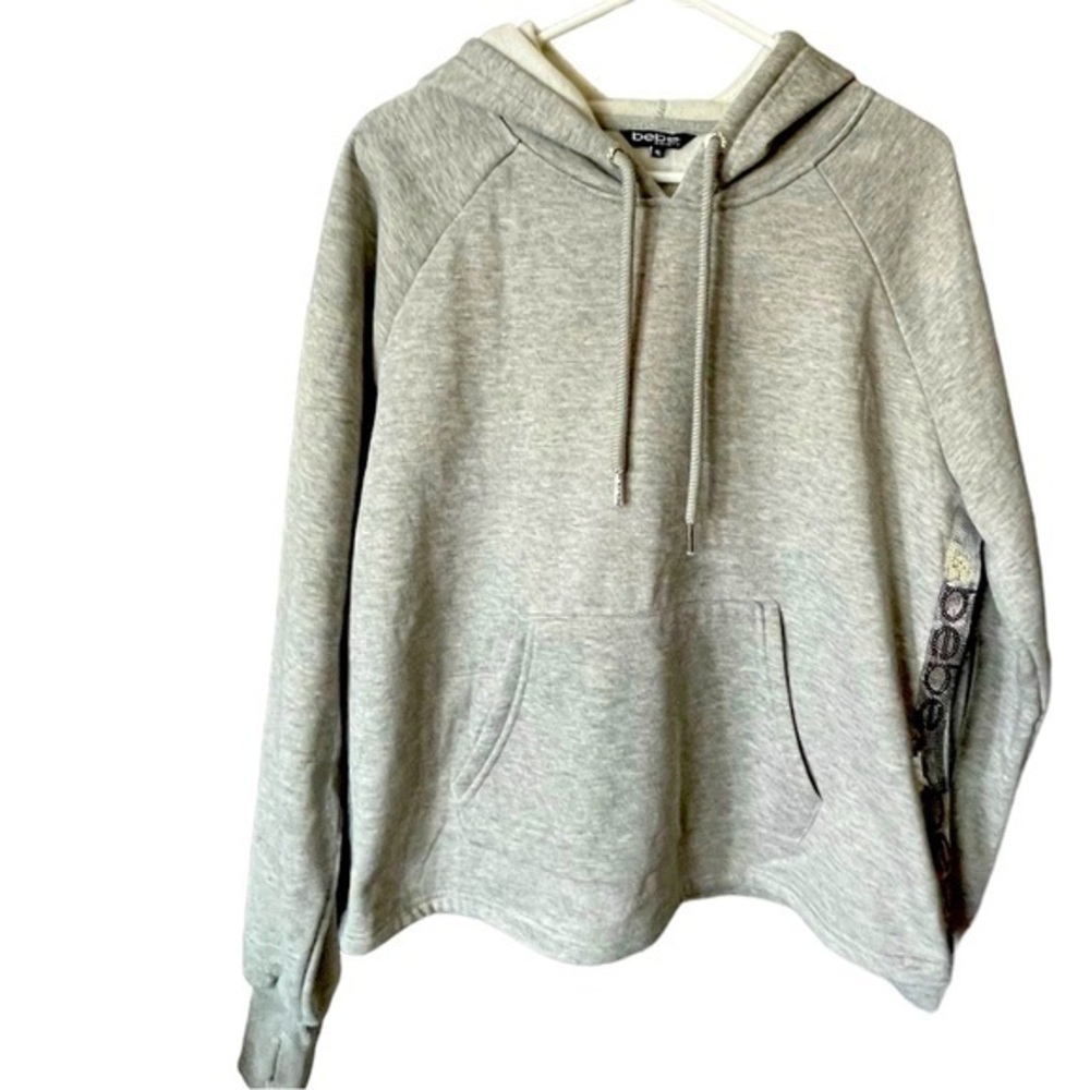- New‎ bebe Sport Gray Hodded Sweater Sz XL